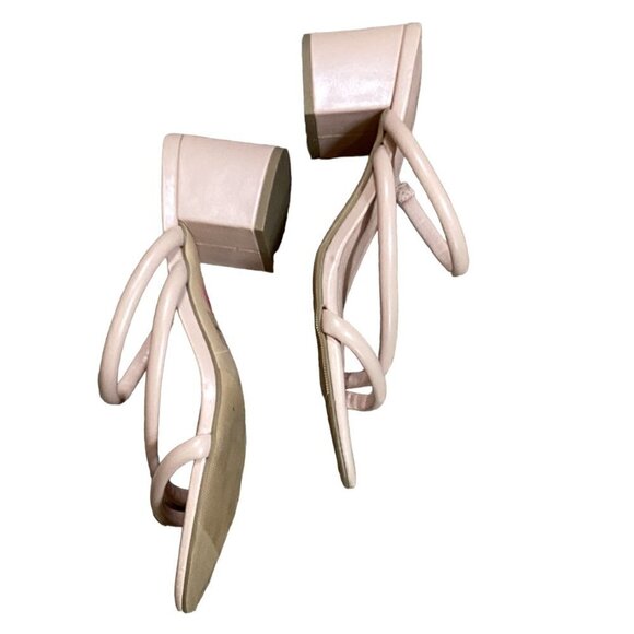 Madden Girl/Steve Madden Nude/Blush Pink Block Heel Strappy Sandal 7.5M #273D - Picture 5 of 8